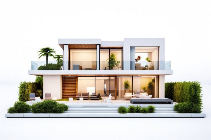House architecture building villa. AI generated Image by rawpixel.